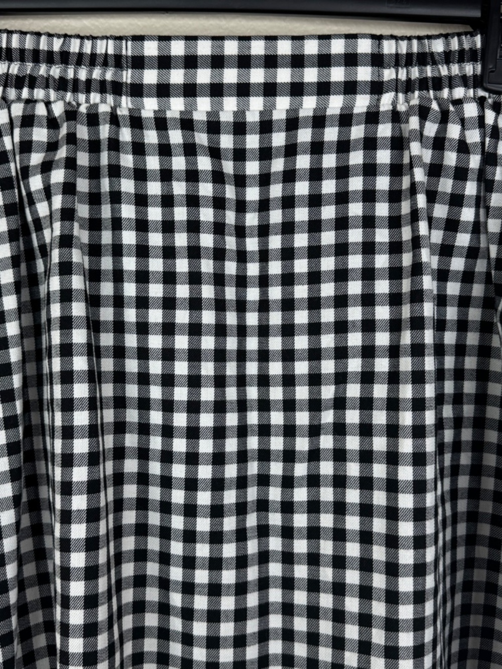 Torrid Women's Size 2 Black White Gingham Check Faux Snap Front Flared Skirt - Picture 5 of 9